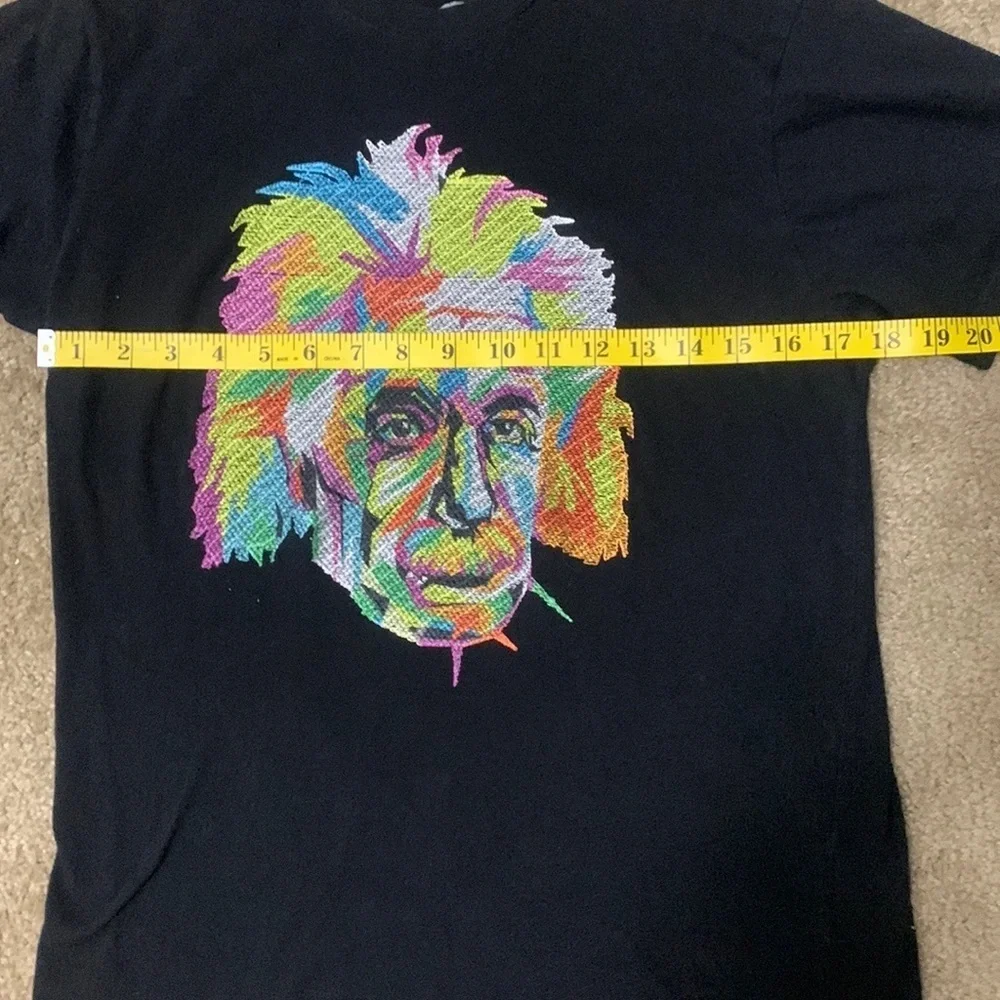 BIOWORLD Albert Einstein Shirt Sewn Graphic Scientist History Tee SZ SMALL